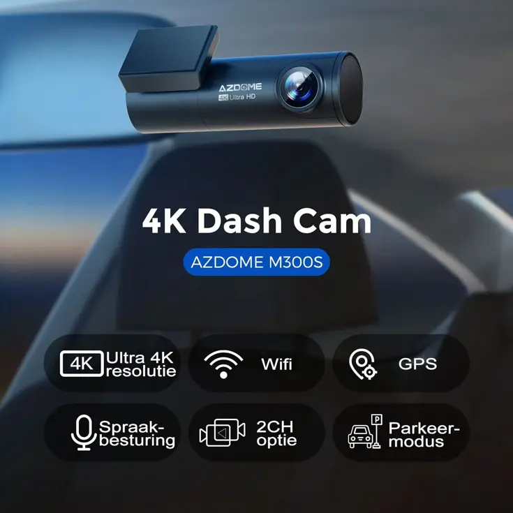 M300S 4K 2CH Dual Wifi GPS 64gb dashcam