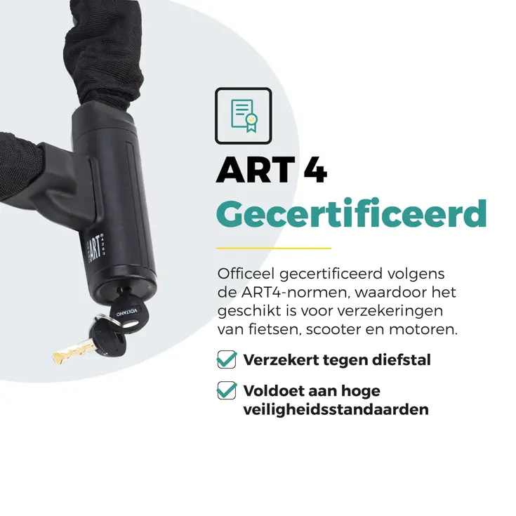 Voltano Securo ART4 kettingslot 130 cm