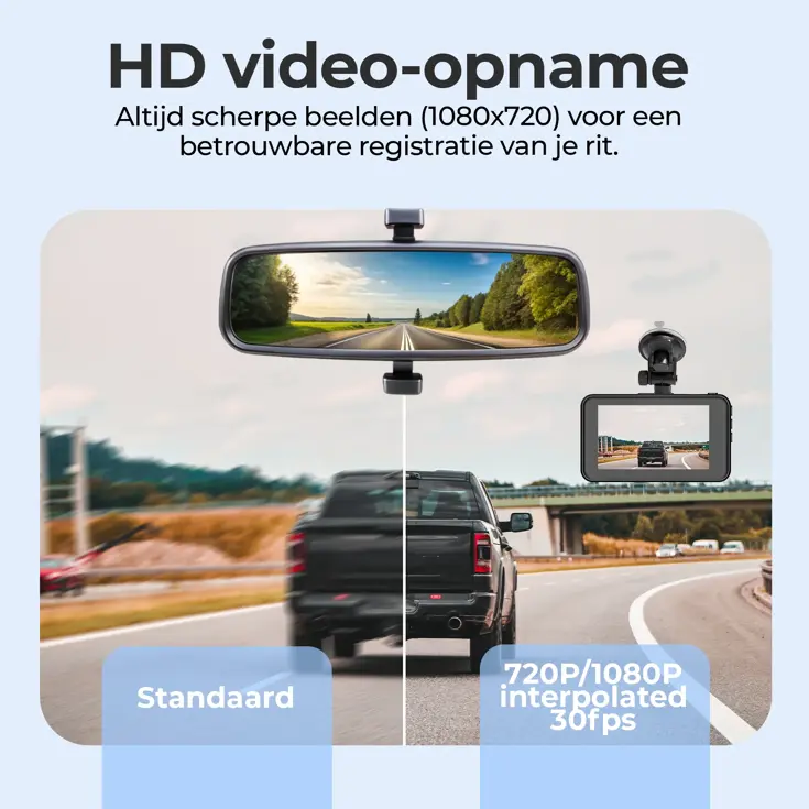 CCT1650 Dashcam - Full HD - 120° Groothoek