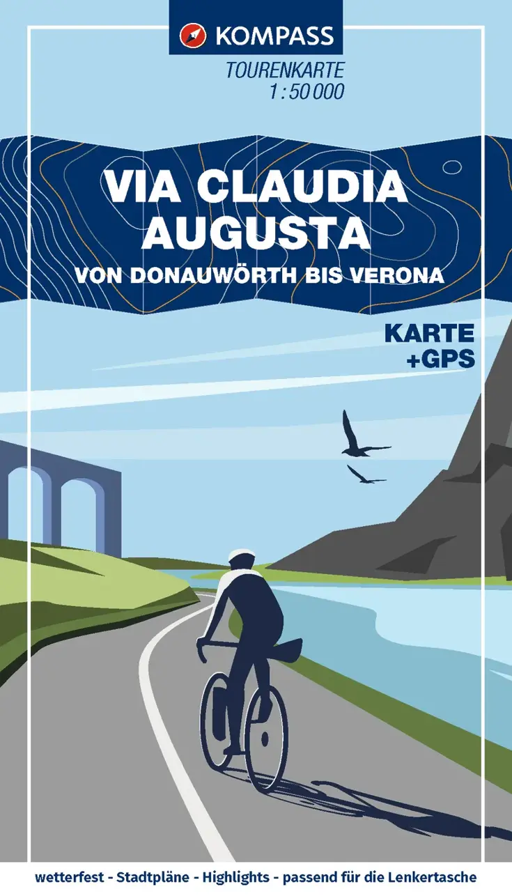 Fietskaart FTK7061 Via Claudia Augusta