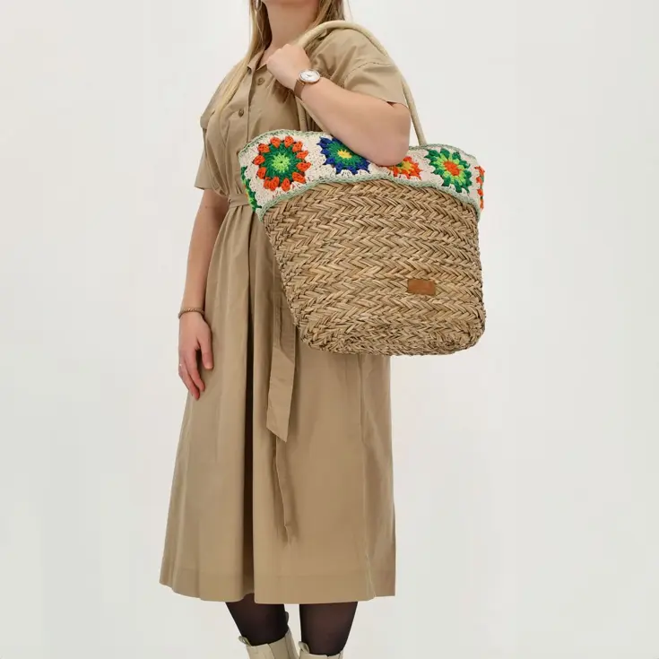 Natural Life- Strandtas - Rieten Mand