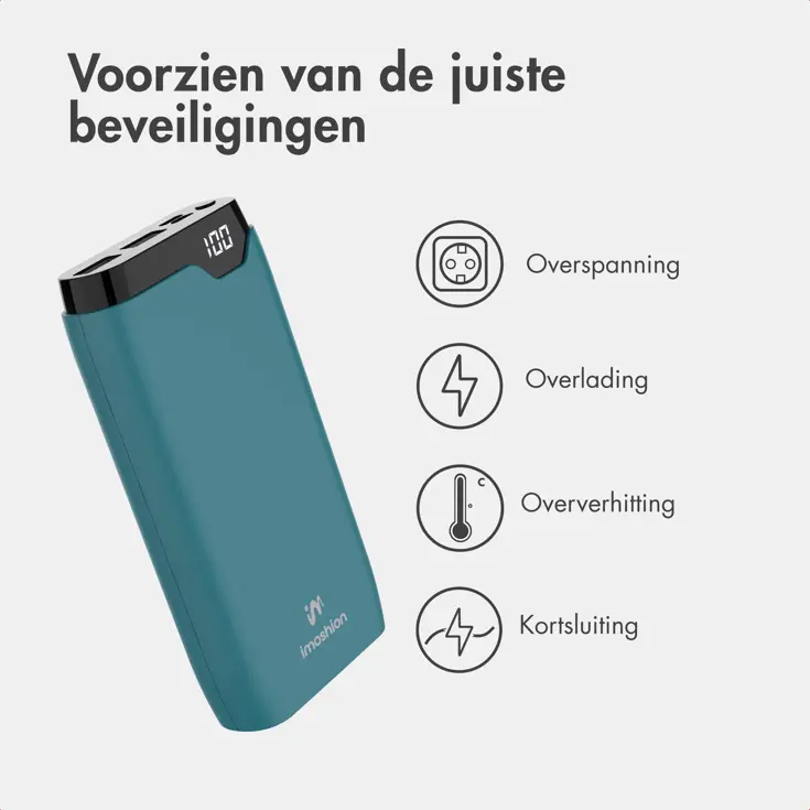 Powerbank 20.000 mAh 22.5w Snellader