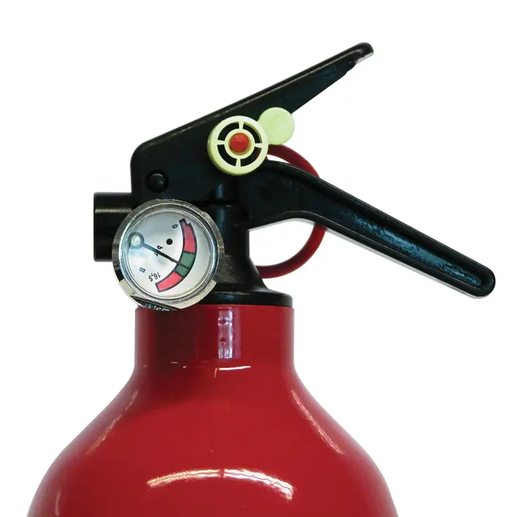 1KG poeder brandblusser met manometer EN3