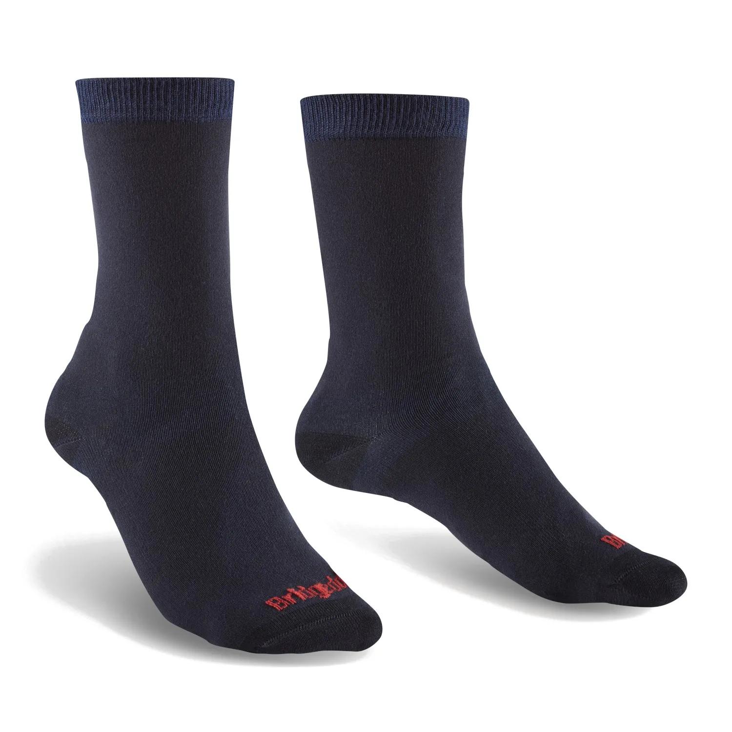 Bridgedale  Liner Coolmax Crew 2-pack Dames  Navy