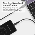 Gevlochten USB-C naar USB-C kabel