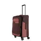 Travelite 4 wheel trolley m expandable Roze