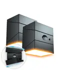 Solar Wandlamp - TwistCube - 2 stuks