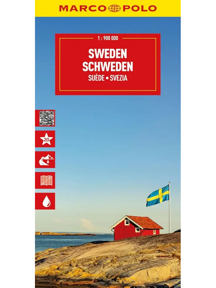 Wegenkaart Zweden
