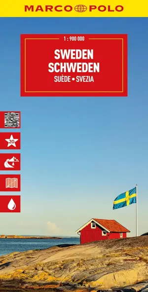 Wegenkaart Zweden