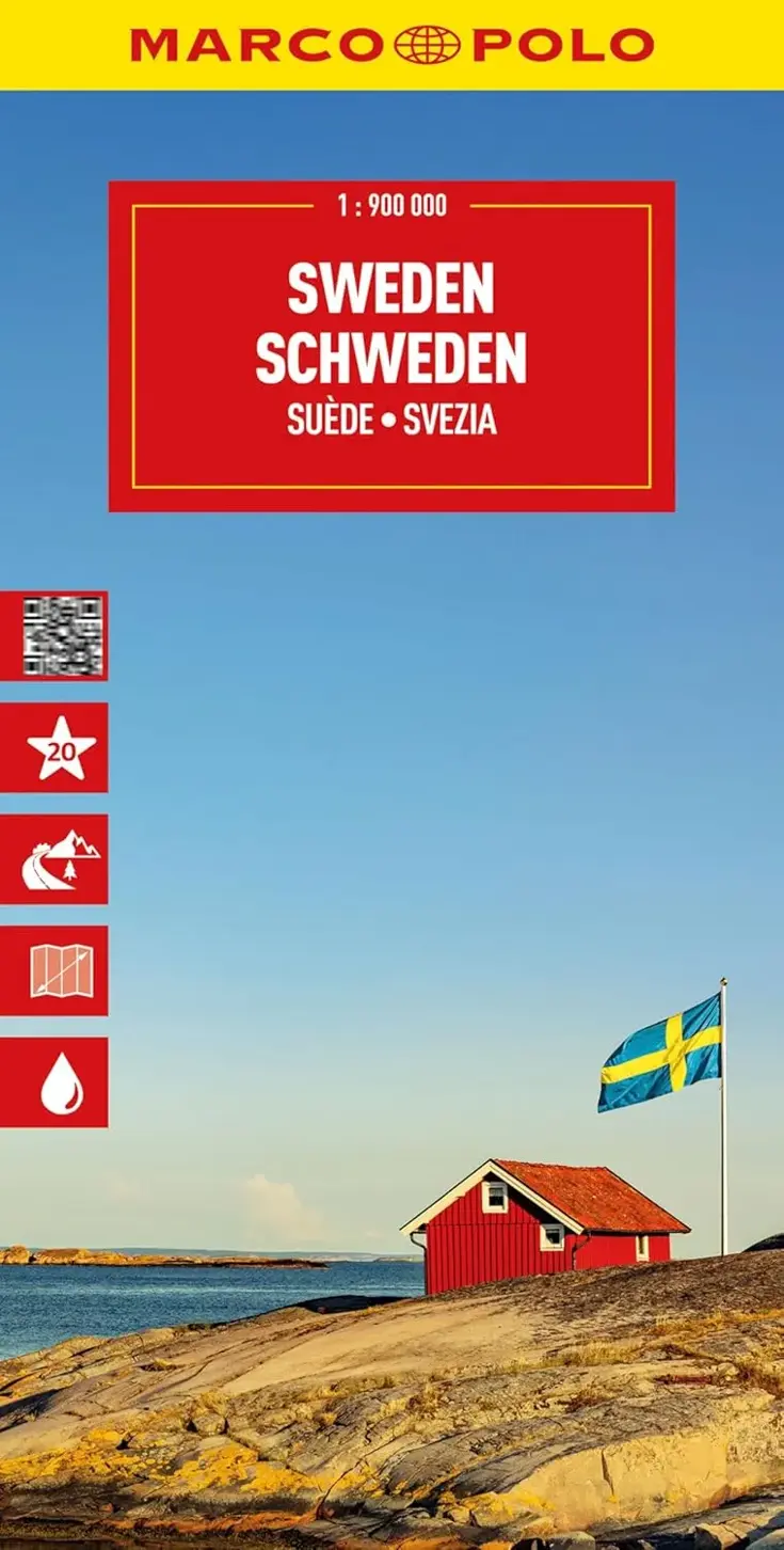 Wegenkaart Zweden