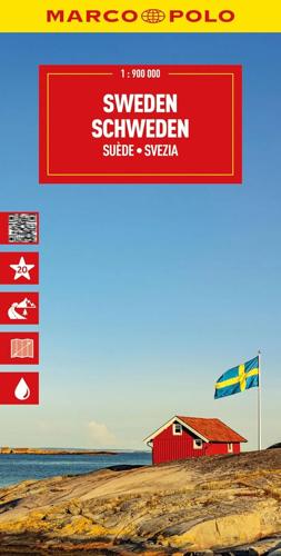 Wegenkaart Zweden