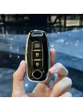 TPU Sleutelhoesje voor Nissan zwart D2