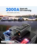 5-in-1 Starthulp & Bandenpomp - 2000A - 10,8 bar