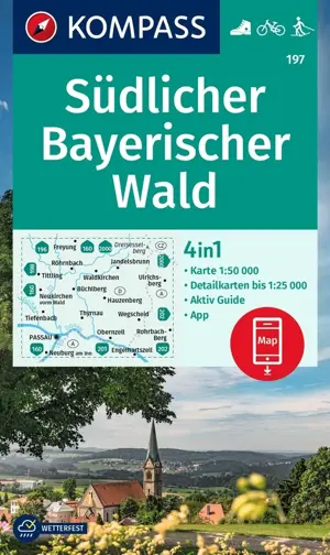 Wandelkaart WK197 Südlicher Bayerischer Wald