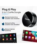 Mini 2-in-1 CarPlay & Android Auto Dongle V3 Rond
