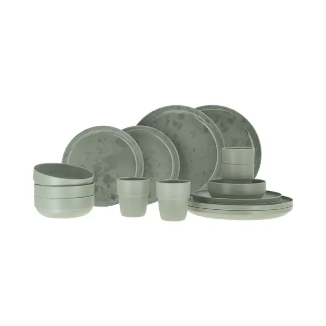 Palma serviesset green 16-delig