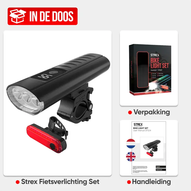 Fietsverlichting Set - 1600 Lumen