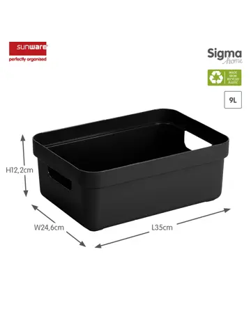 Sigma home - Opbergbox - 9L - 6-delig