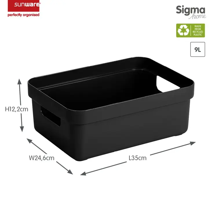 Sigma home - Opbergbox - 9L - 6-delig