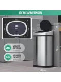 Avalo Prullenbak met Sensor 50L - RVS