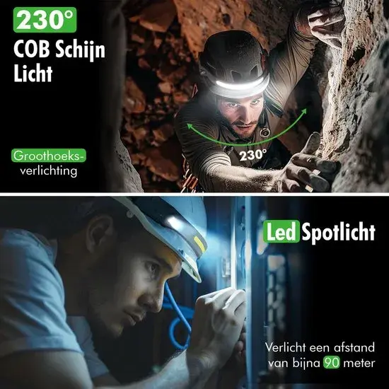 Hoofdlamp Oplaadbaar – LED