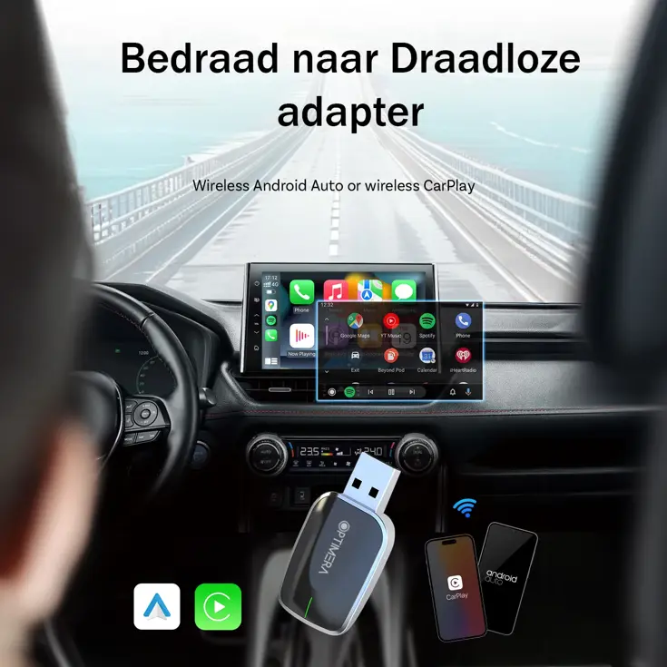 Premium 2-in-1 CarPlay & Android Auto Dongle