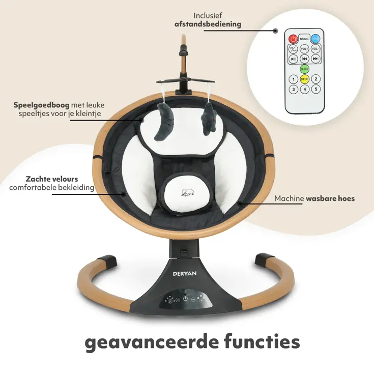 Elektrische Baby Wipstoel - Inklapbaar - Tot 10 kg