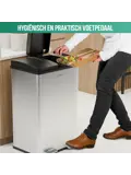 Avalo Prullenbak 2x30L - RVS