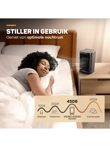 Elektrische Kachel  Zwart- 950W - Ventilatorkachel