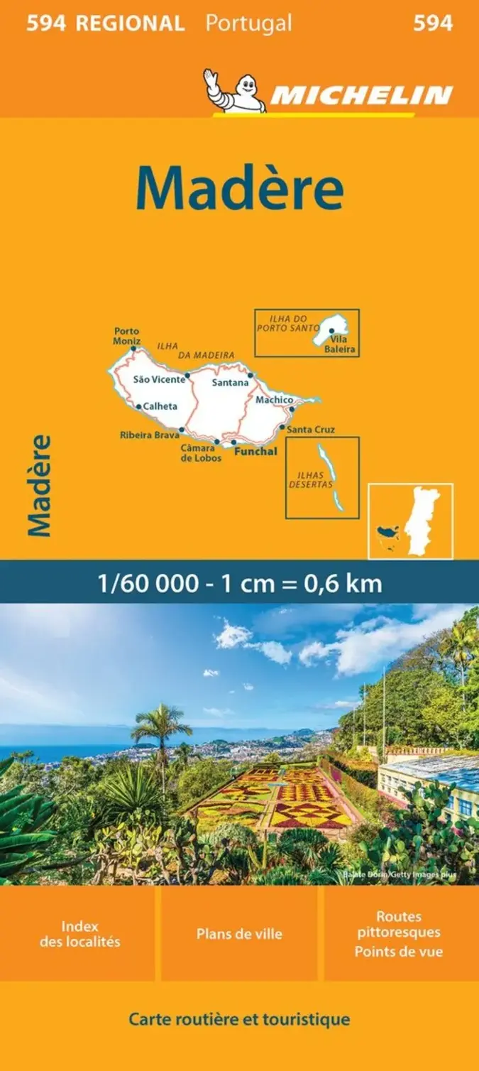 Michelin Regional Wegenkaart 594 Madeira