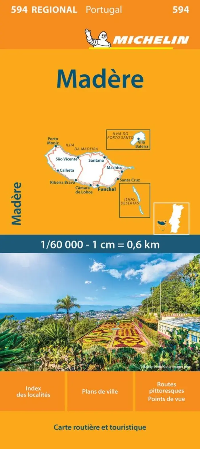Michelin Regional Wegenkaart 594 Madeira