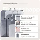 Compressie Packing Cubes – 6 stuks – Grijs