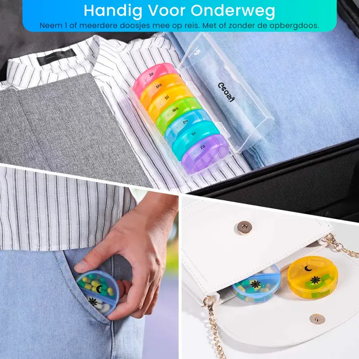 GEASY Pillendoos 7 Dagen – 2 Vakken