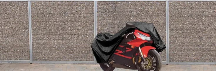 Motorhoes 245x80x145 cm, waterdicht met zak