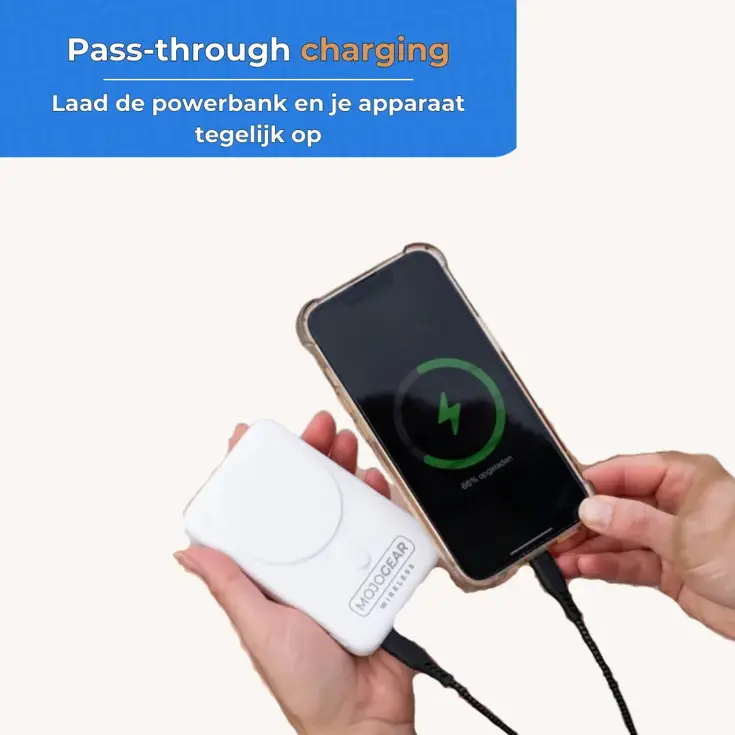 Draadloze MagSafe Powerbank 10.000mAh - Wit