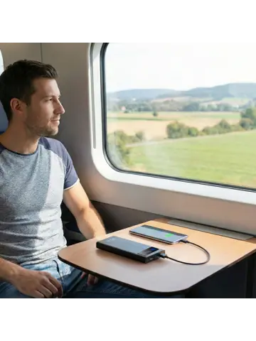 Powerbank 10000 mAh - Snellader & LED Dispay