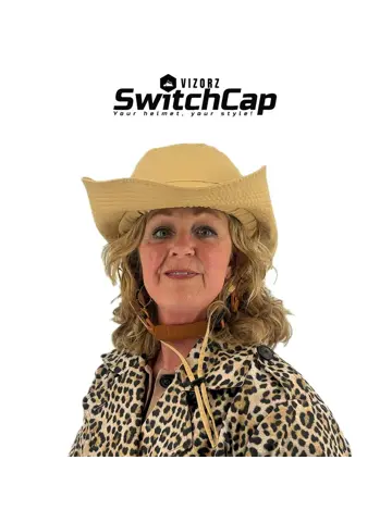 Vizorz SwitchCap fietshelm - Camel urban