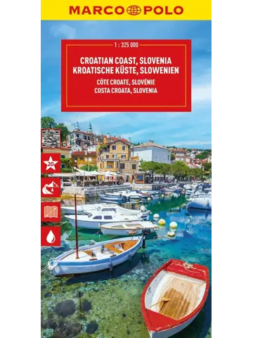 Wegenkaart Kroatische Kust - Slovenië