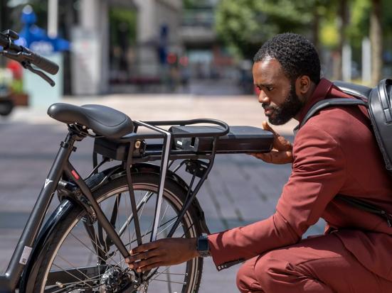 Fietser in het donker