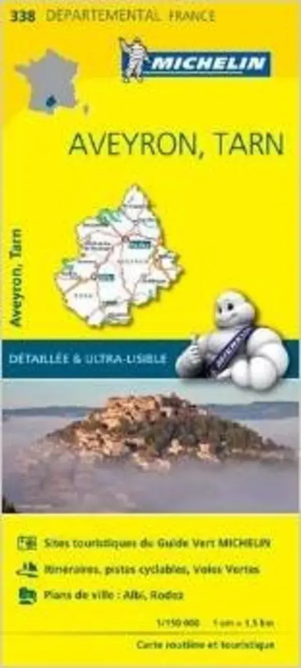 Wegenkaart Local 338 Aveyron - Tarn