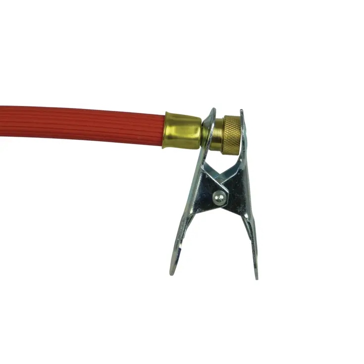 Zwarte plankpomp met slang voor Dunlop ventiel