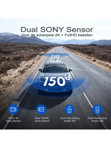 AR09 4K 2CH Full Mirror Wifi Touch dashcam