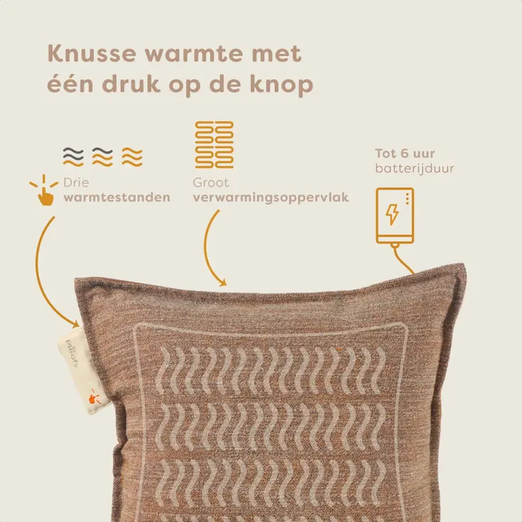 Pleafs Warmtekussen  45x45cm Boho
