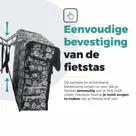 Voltano Dubbele Fietstas Floral Elegance