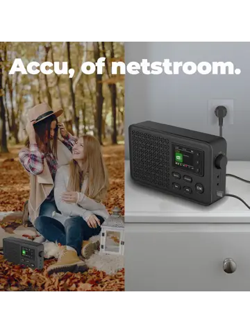 DAB57 DAB+/FM Radio Wekkerfunctie