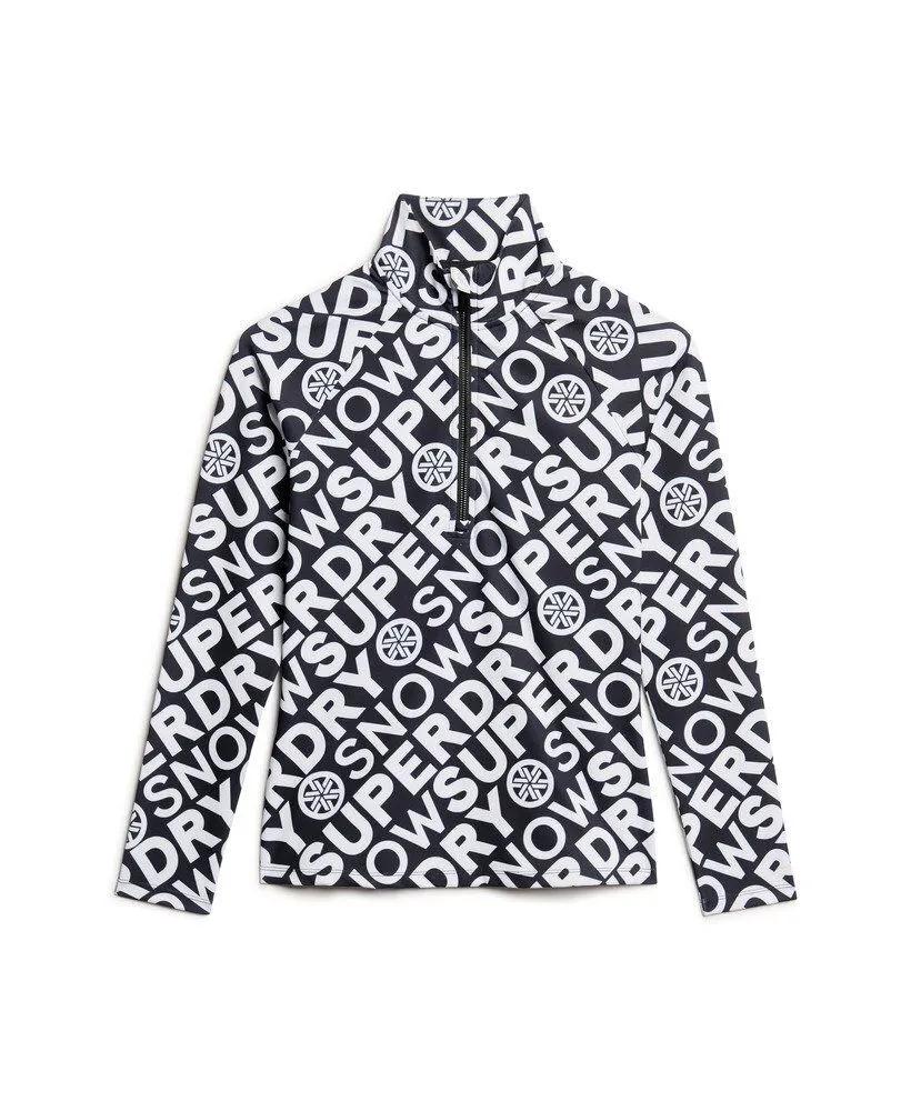 Superdry   Base Layer HZ  Dames Skipully  Zwart