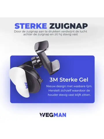 Telefoonhouder Auto Zuignap - Dashboard / Raam