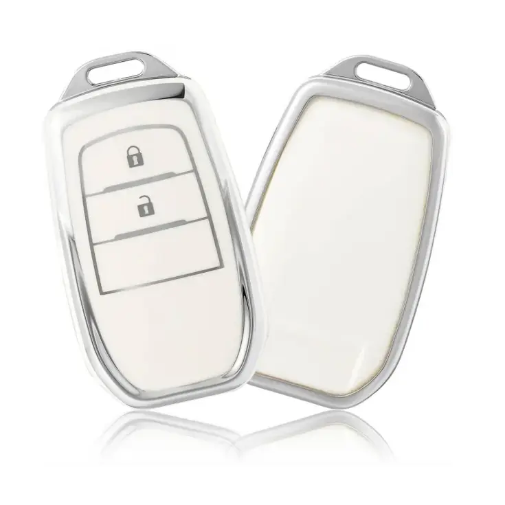TPU Sleutelhoesje voor Toyota wit A2