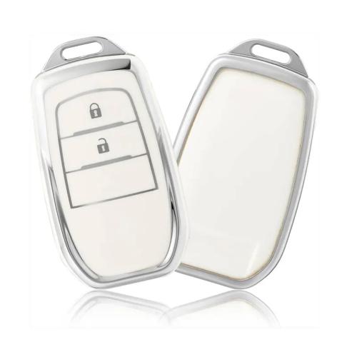 TPU Sleutelhoesje voor Toyota wit A2
