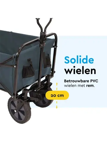 Bolderkar - Opvouwbaar - 80 KG